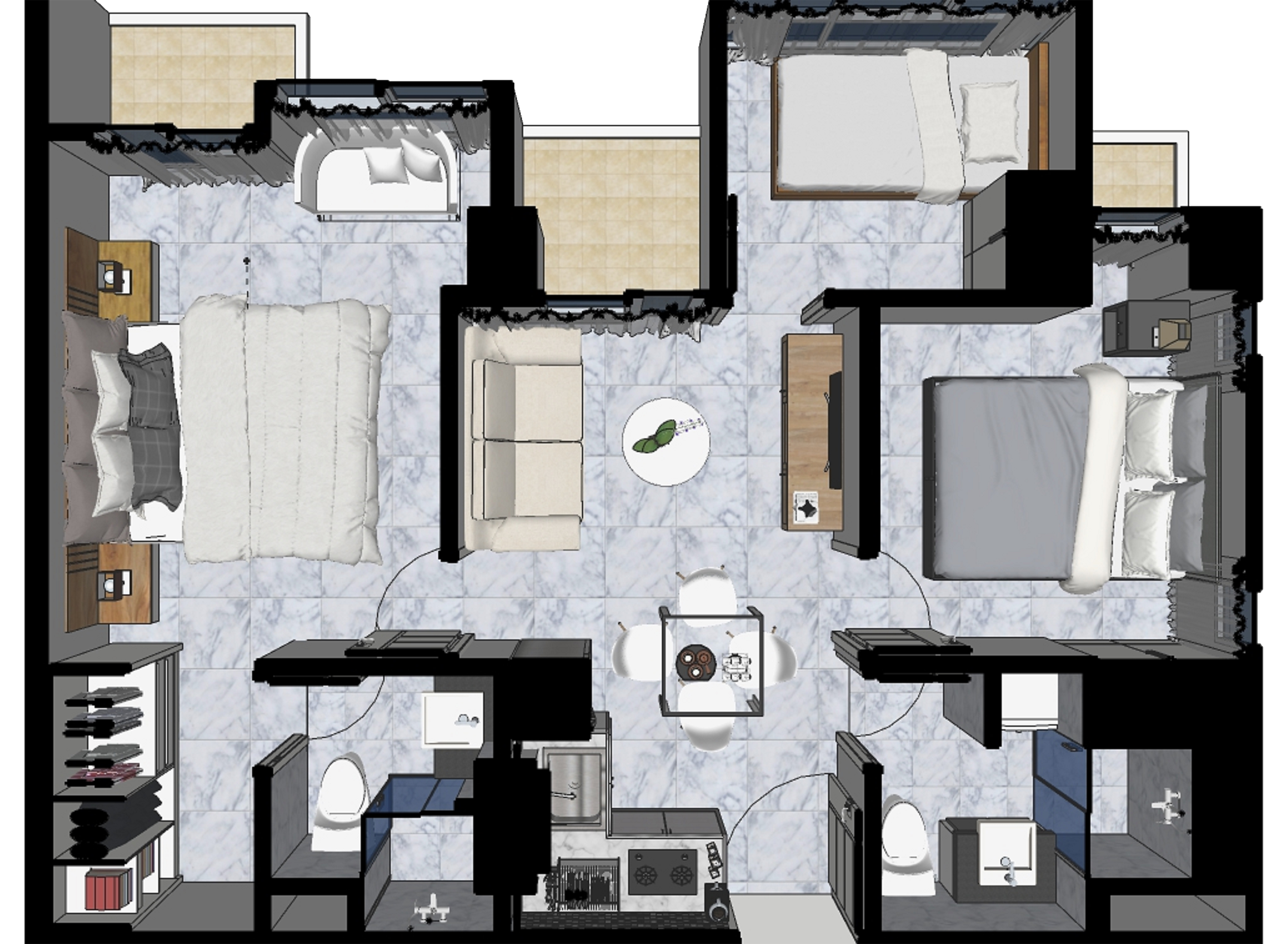 1 BEDROOM